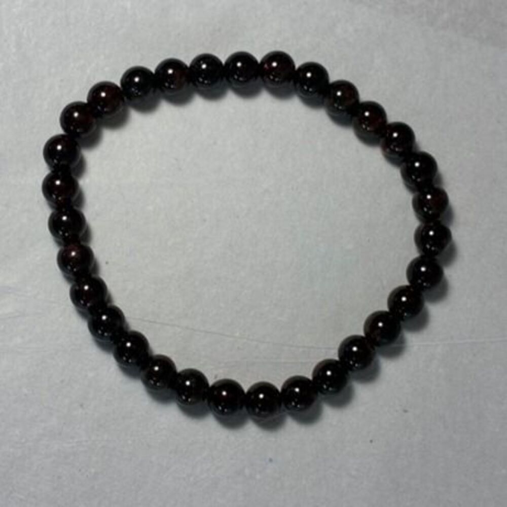 Natural Garnet Stretch Bracelet 8mm
